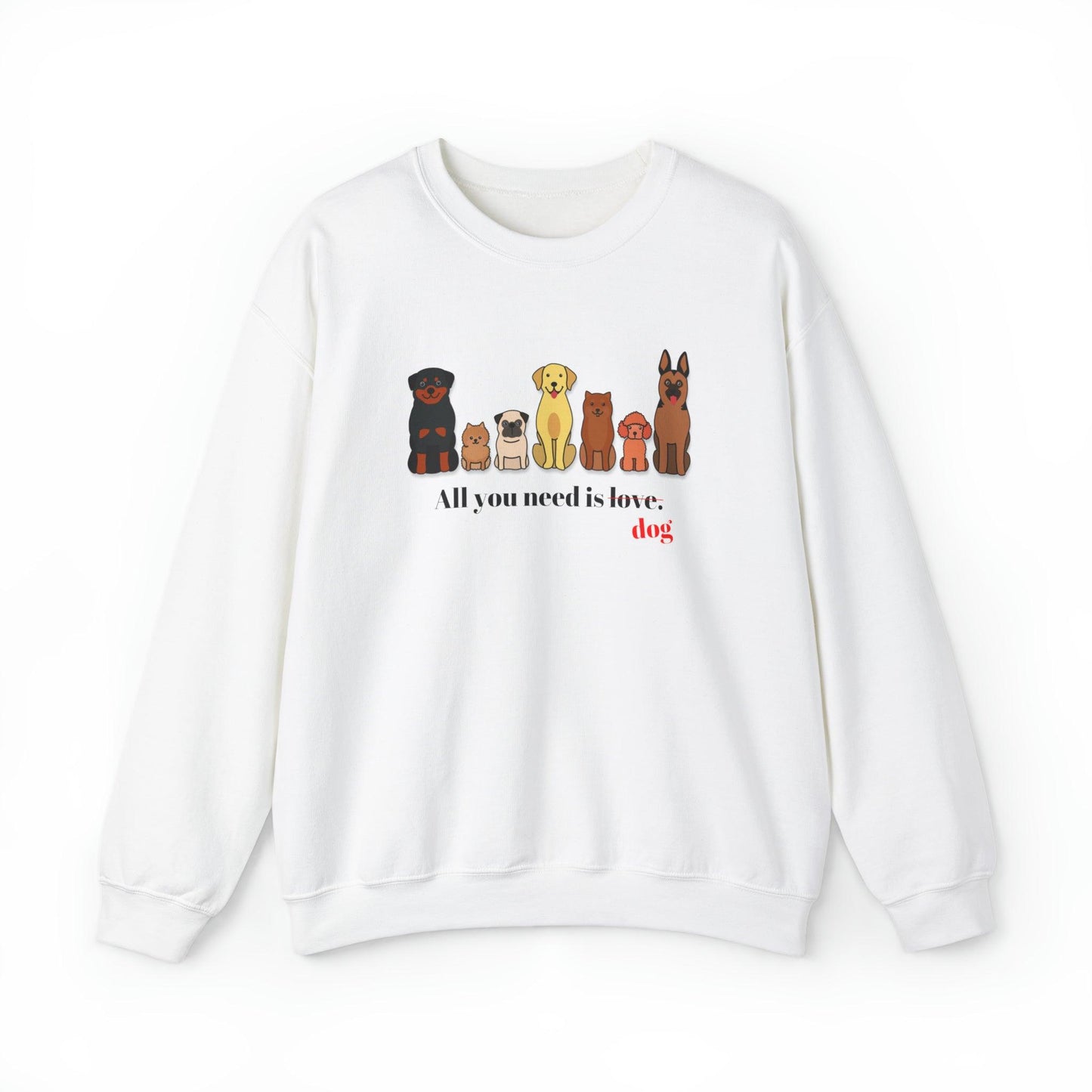 ALL YOU NEED IS DOG Ekskluzivna Crewneck Jopica