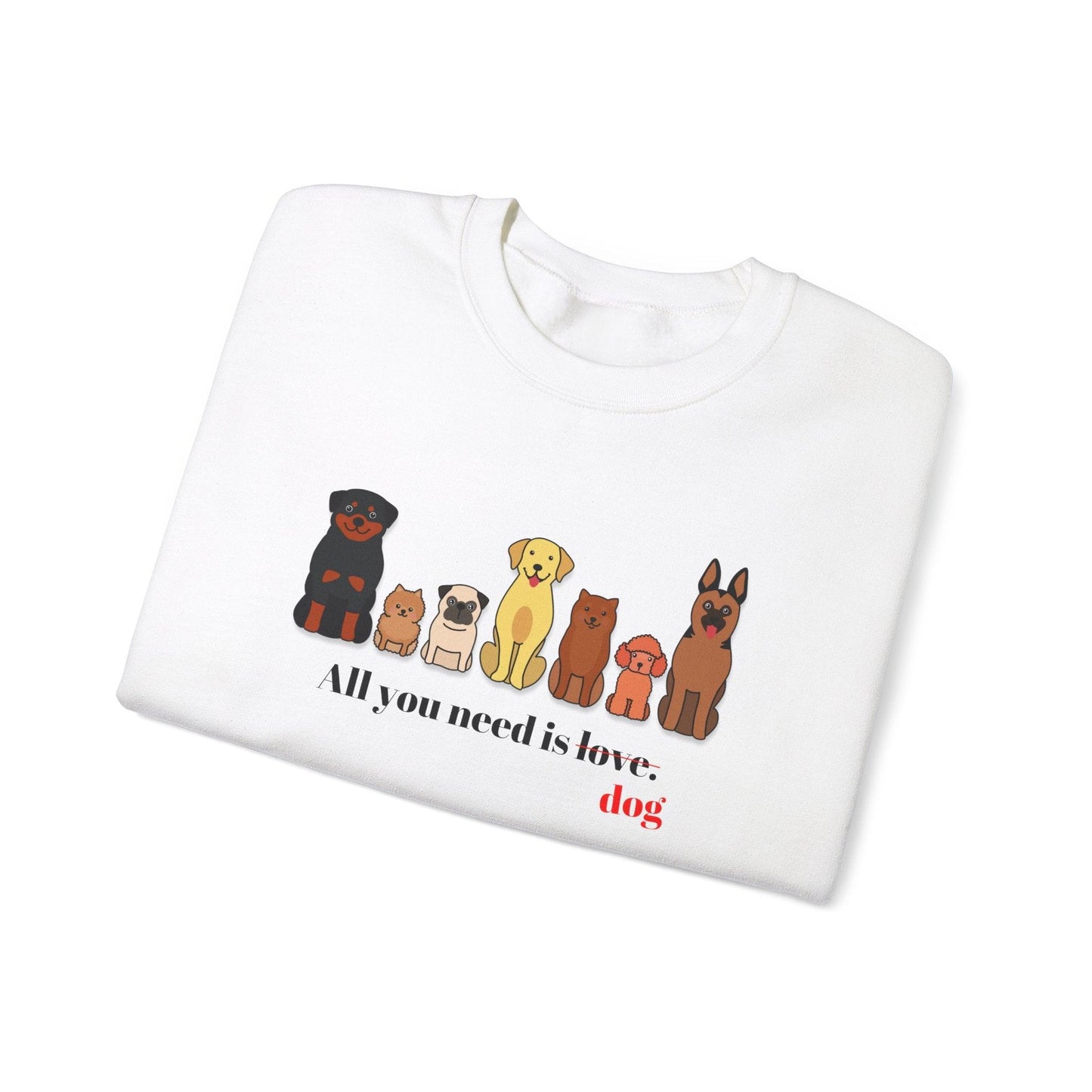 ALL YOU NEED IS DOG Ekskluzivna Crewneck Jopica