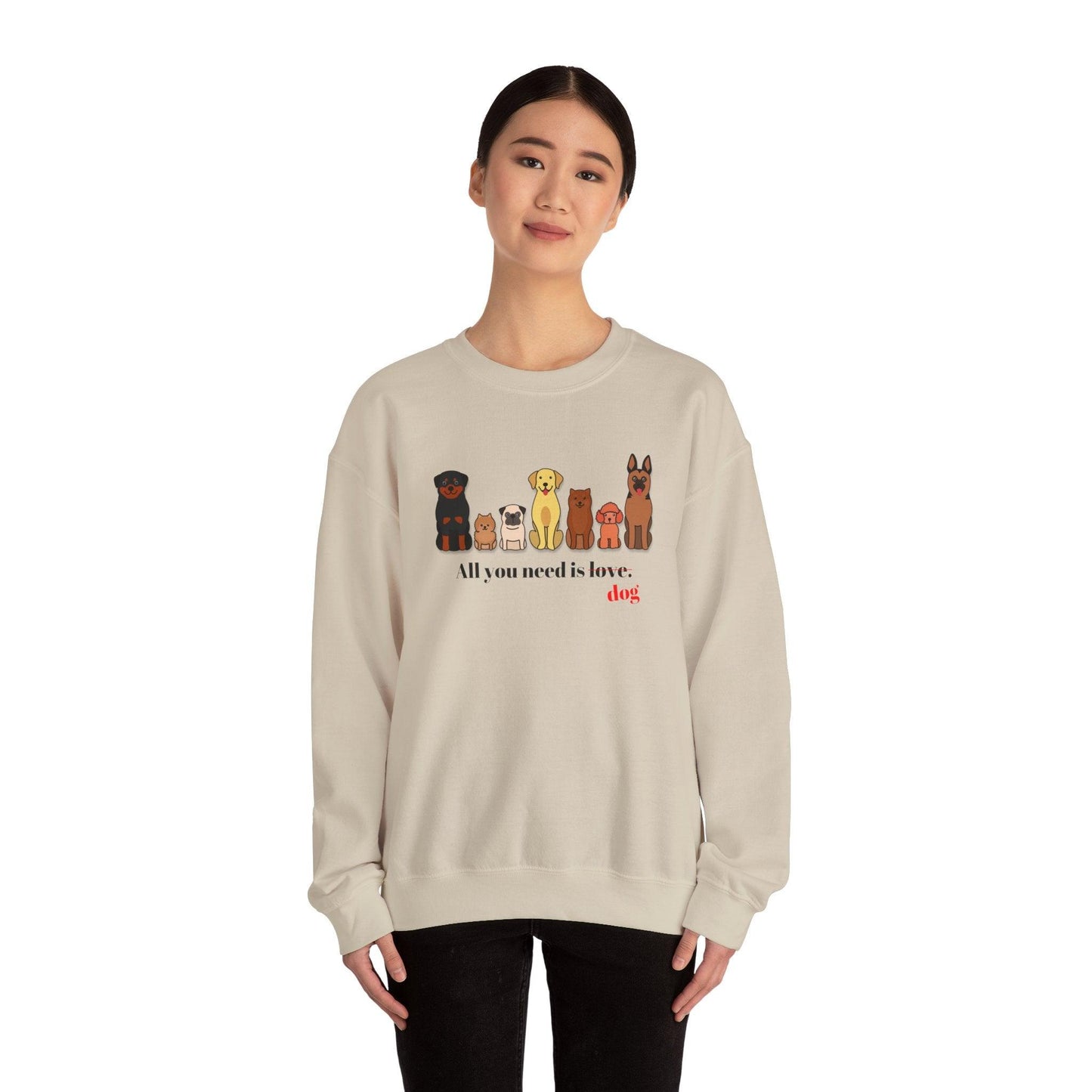 ALL YOU NEED IS DOG Ekskluzivna Crewneck Jopica